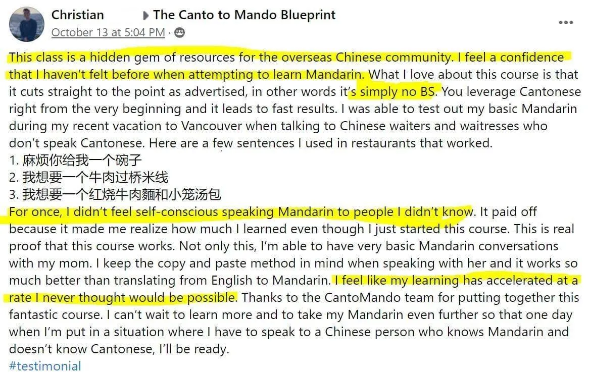 Christian Canto to Mando review