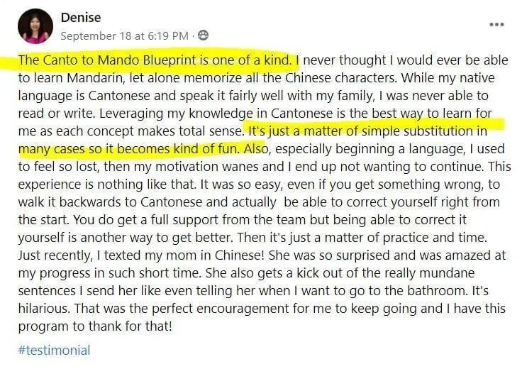 Denise Canto to Mando review