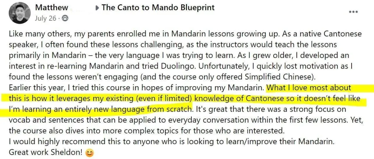 Matthew Canto to Mando review