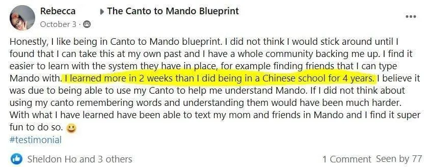 Rebecca Canto to Mando review