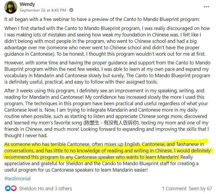Wendy Canto to Mando review